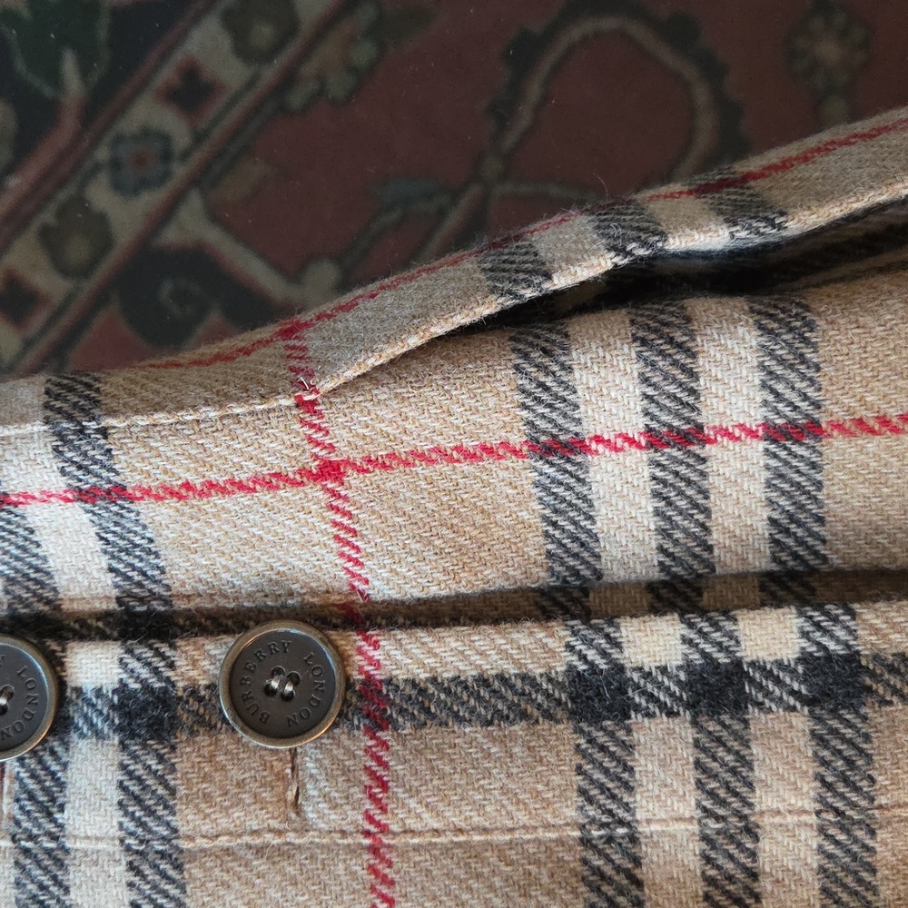 Burberry Beige Plaid A-Line Skirt - Picture 10 of 16